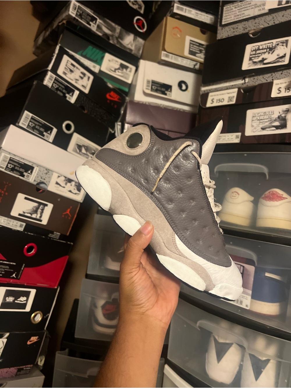 Air Jordan retro 13 atmosphere grey size 9.5 used